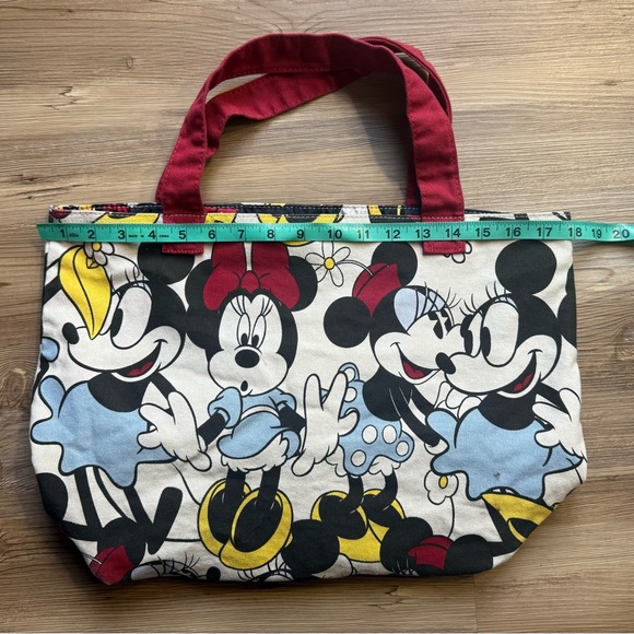 Disney Mickey and Minnie Mouse Canvas Tote Bag - Picture 6 of 8